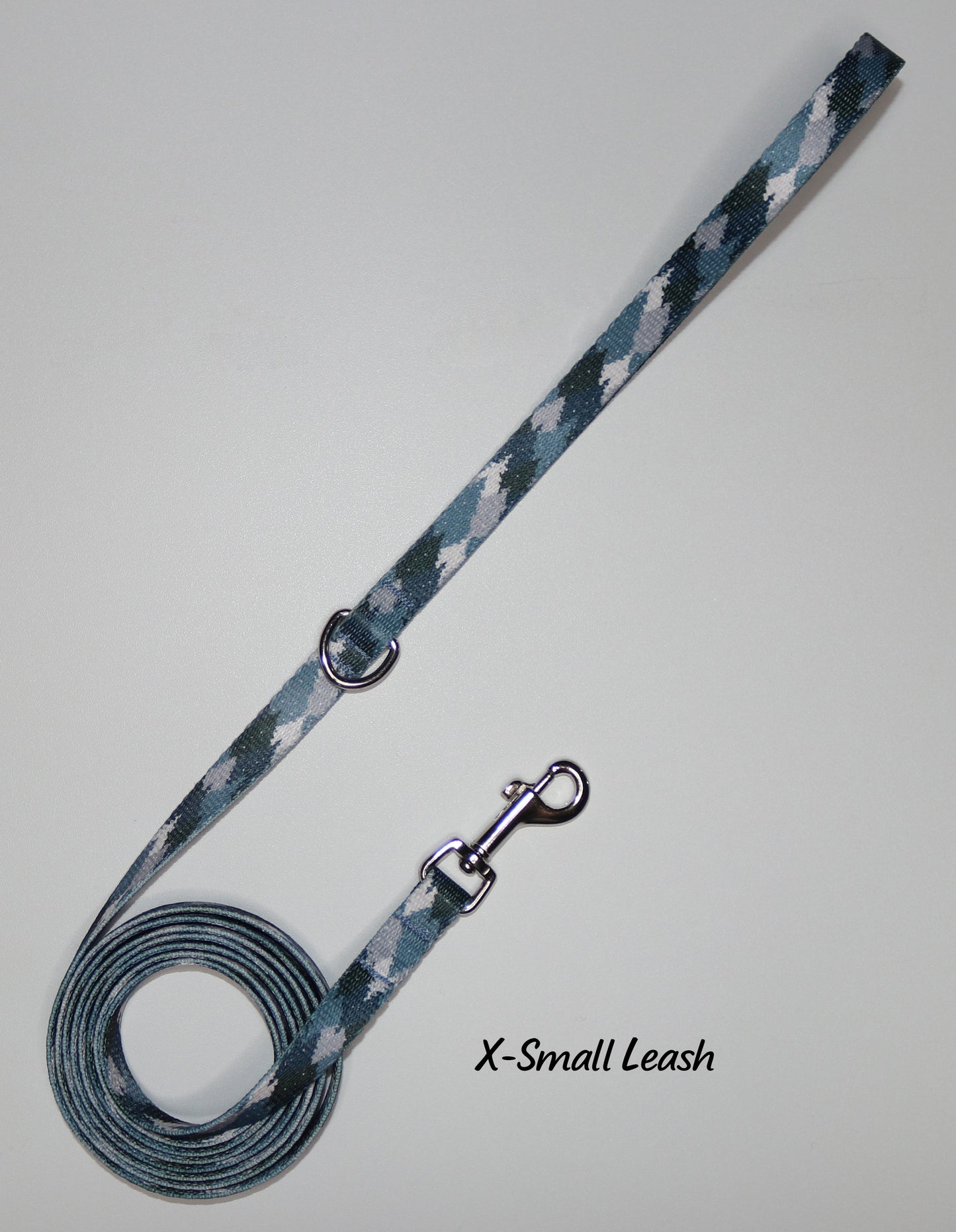 Blue Camo Trees Leash