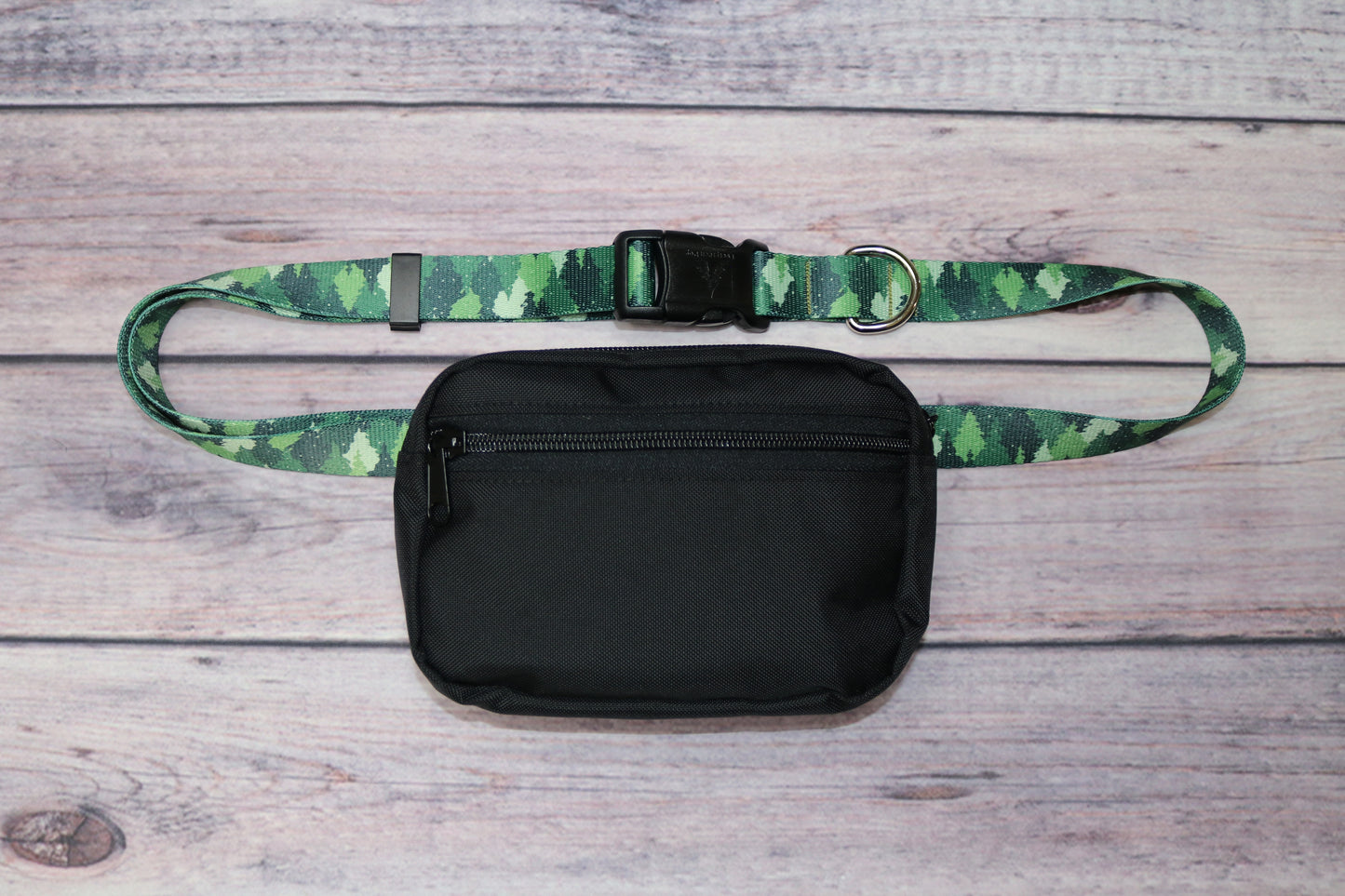Green Camo Trees Fanny Pack