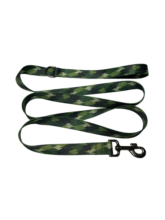 Green Camo Trees Leash