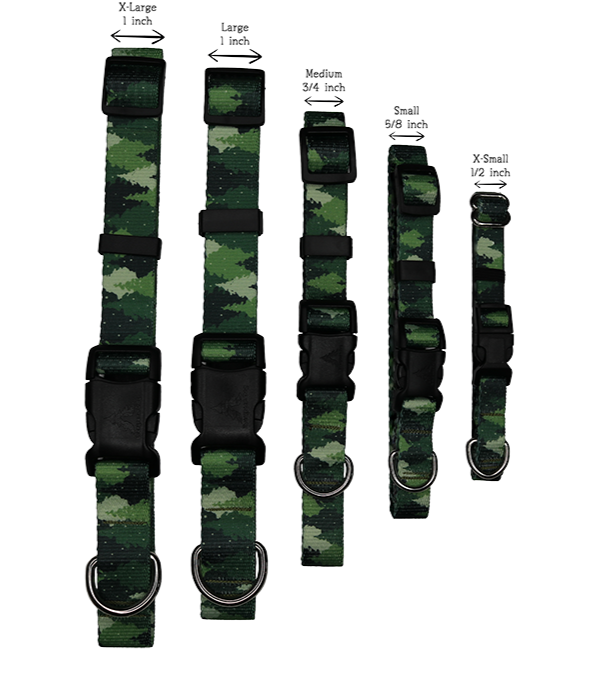 Green Camo Trees Collar