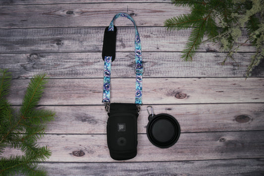 Peony Fantasy Crossbody Water Bottle Holder