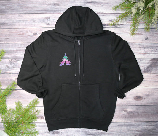 Playful Drips Midweight Zip-Up Hoodie