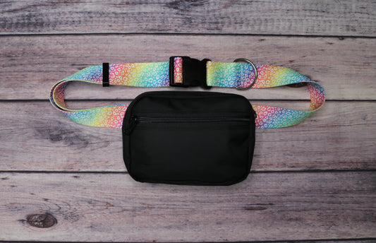 Rainbow Leopard Fanny Pack
